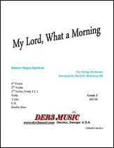 My Lord, What a Morning Orchestra sheet music cover